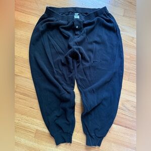 Rips Black Buttoned Pants